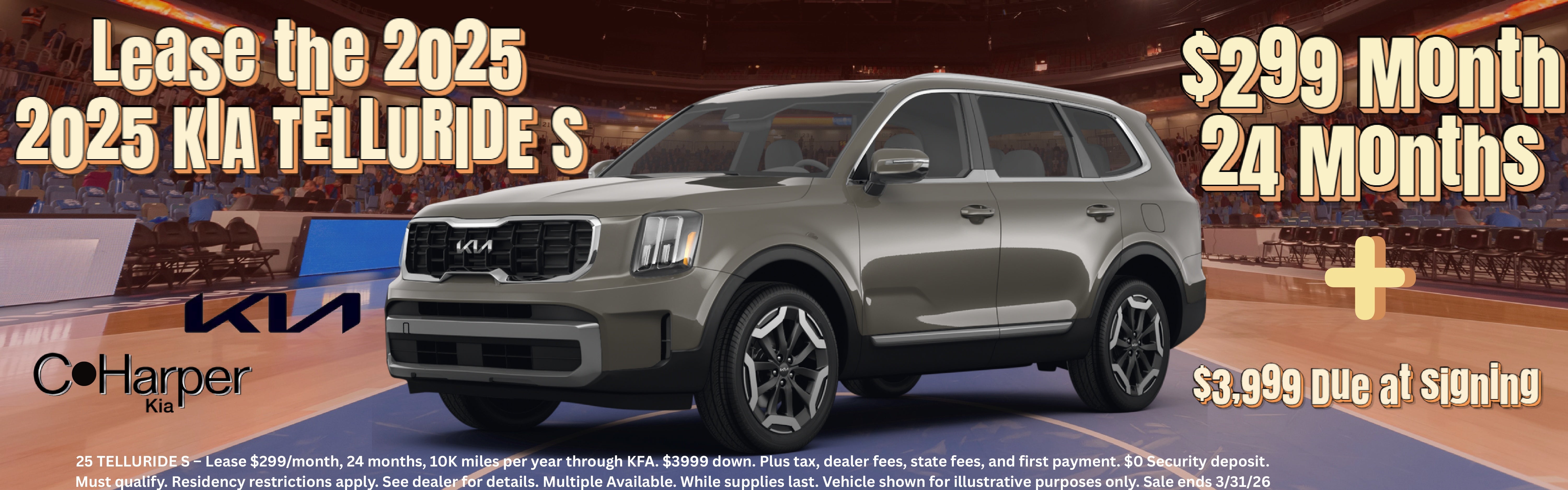 2025 KIA TELLURIDES $299/M for 24 Months
